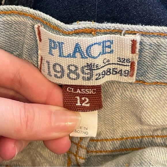 Vintage 12 PLACE high rise denim jeans wide leg classic light blue trendy - Picture 4 of 9